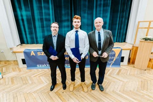 Szegedi SZC Vedres István Technikum kiemelkedő eredményt elért tanulója, felkészítő tanára és igazgatója